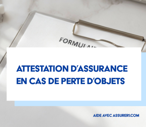 Attestation d'objet perdu